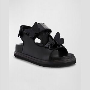 Sophia Webster Black Butterfly Sandals